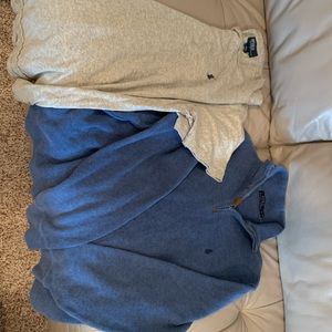 Polo by Ralph Lauren half Zip sweater and T-shirt